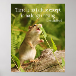 Baby Chipmunk Quote Poster
