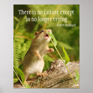 Baby Chipmunk Quote Poster