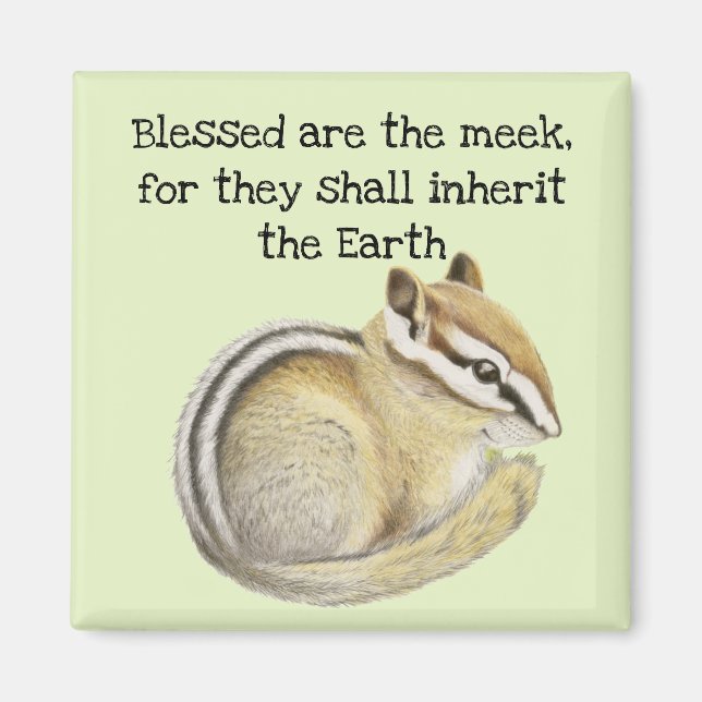 Baby Chipmunk Sessed Meek Magnet (Vorne)
