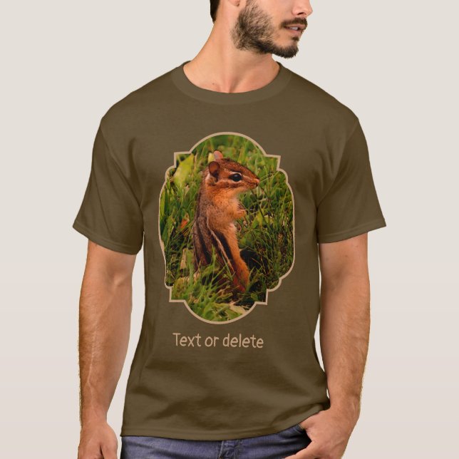 Baby Chipmunk Wildlife Animal Art  T-Shirt (Vorderseite)