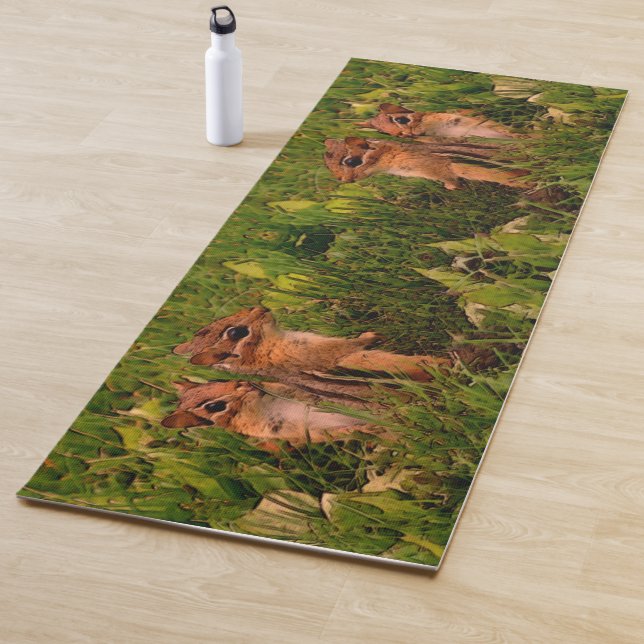 Baby Chipmunks Abstrakte Tierkunst Yogamatte (Beispiel)