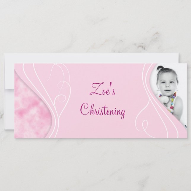 BABY CHRISTENING EINLADUNG (Vorderseite)