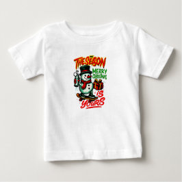  Baby Christmas Snowman Ultra-Soft Festive Baby T-shirt