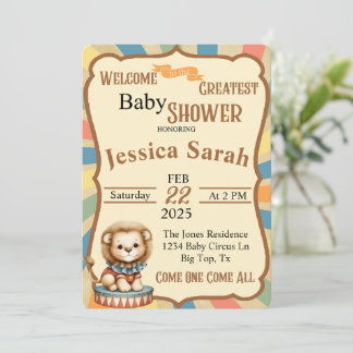 Baby Circus Einladung
