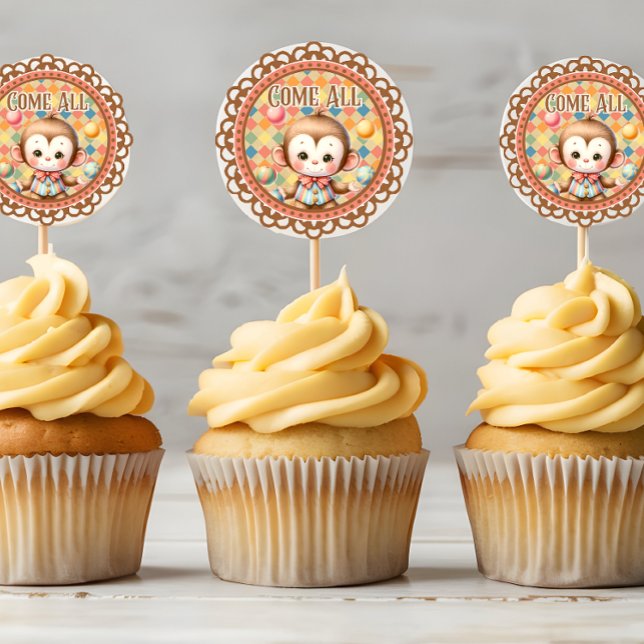 Baby Circus Runder Aufkleber (Von Creator hochgeladen)