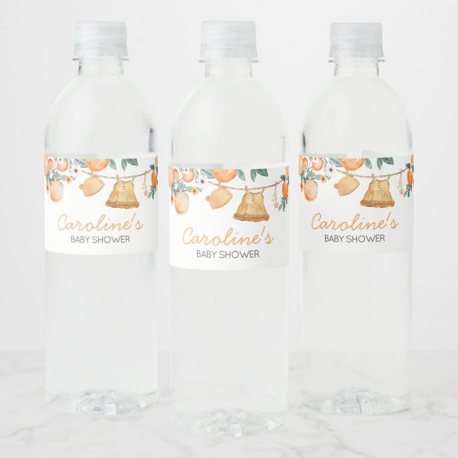 Baby Clothesline Orange Fruit Baby Dusche (Flaschen)