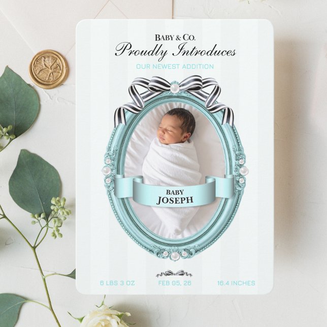 Baby & Co Birth Announcement Card  (Von Creator hochgeladen)