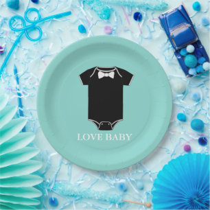 Baby Co Little Man Tuxedo Sprinkle Dusche Party Pappteller