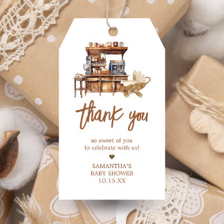 Baby Coffee Baby Shower Fevor Tags Geschenkanhänger