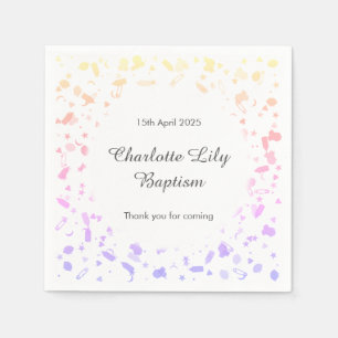 Baby Confetti Taufe Christening Serviette