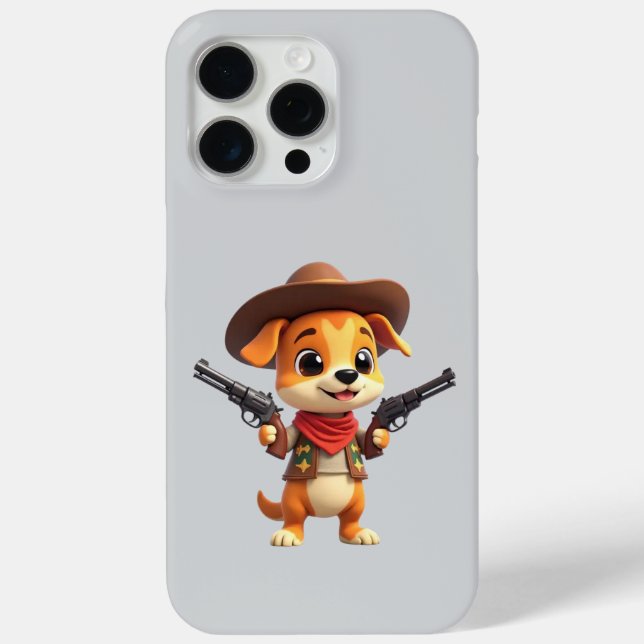 Baby Cowboy Dog iPhone/iPad Case (Rückseite)