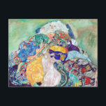 Baby Cradle Malerei von Gustav Klimt Postkarte<br><div class="desc">Baby Cradle Malerei von Gustav Klimt</div>