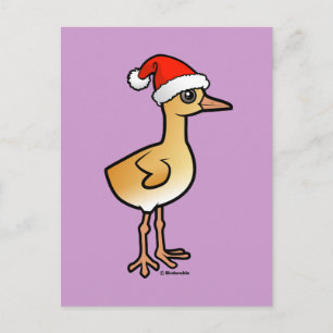 Baby Crane Santa Feiertagspostkarte