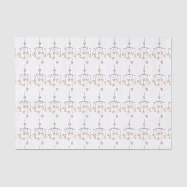 Baby Crib Mobile Tissue Paper Seidenpapier (Vorderseite)