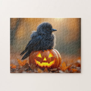 Baby Crow und der Jack-O-Lantern
