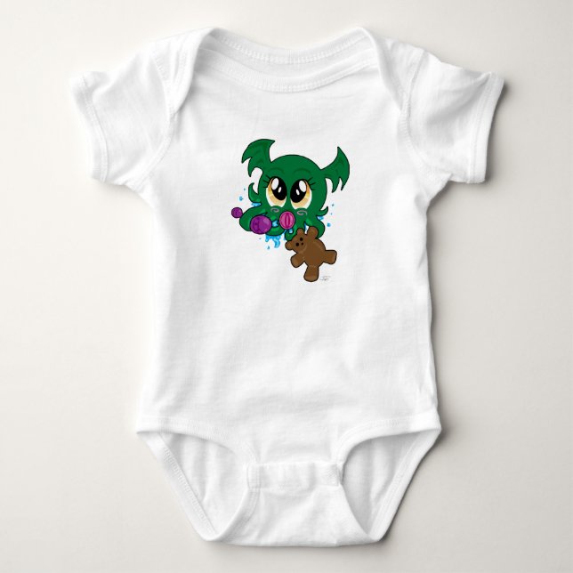 Baby Cthulhu Kindergröße Strampler (Vorderseite)