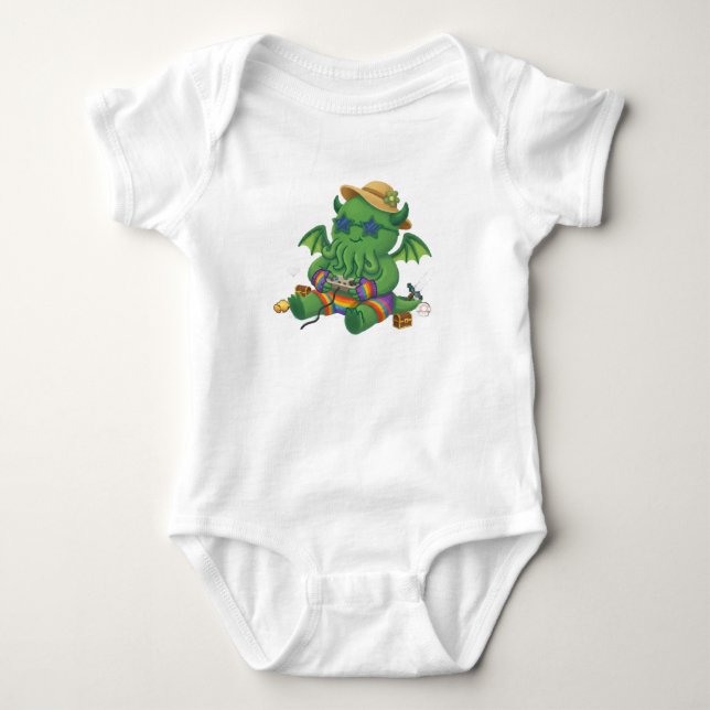 Baby Cthulhu-Spieler Strampler (Vorderseite)