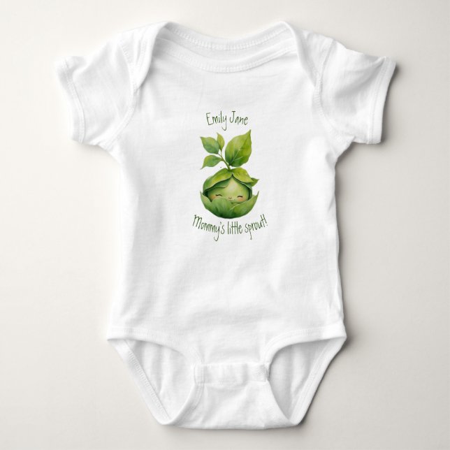 Baby Custom Illustriert Nature Strampler (Vorderseite)
