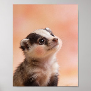 Baby-Dachs-Kinderzimmer-Wandbild Poster
