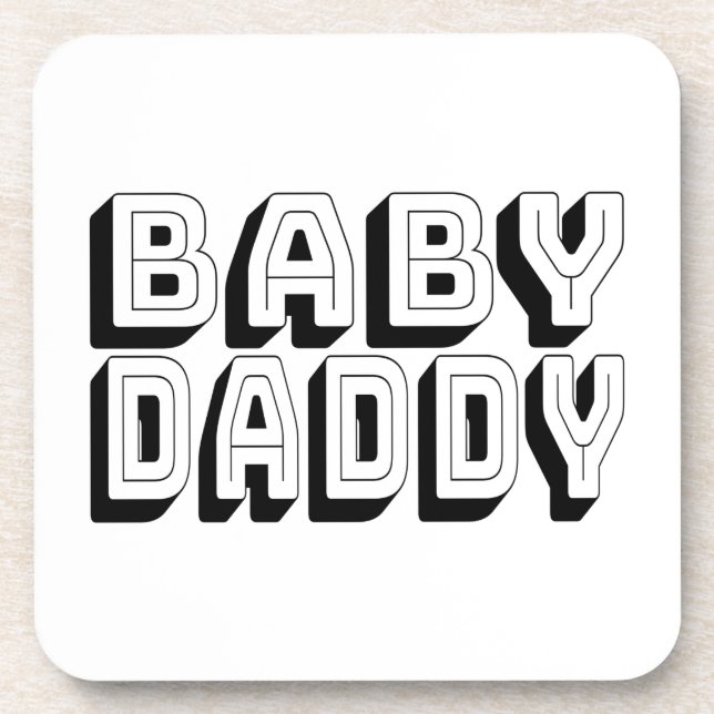 Baby Daddy Getränkeuntersetzer (Vorderseite)