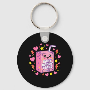 Baby Daddy Tränen Kawaii Saftbox Cute Lustig Schlüsselanhänger