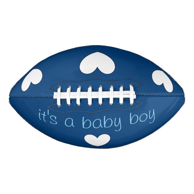 Baby-Dame-Enthüllung (Junge) Fußball von dalDesign Football (Vorderseite)