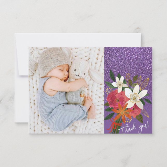 BABY DANK YOU CARD RSVP KARTE (Vorderseite)