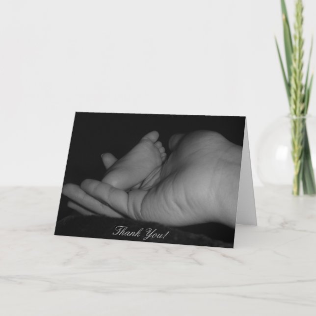 Baby danken Ihnen! Dankeskarte (Vorderseite)