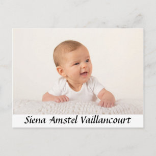 Baby danken Ihnen Postkarte