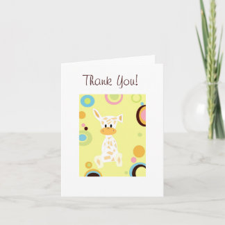 Baby danken Ihnen zu kardieren Dankeskarte