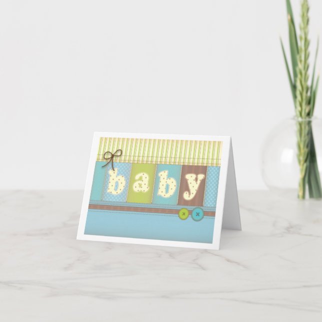 Baby-danken umfassender niedlicher dankeskarte (Vorderseite)