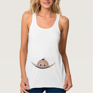 Baby, das heraus schaut tank top