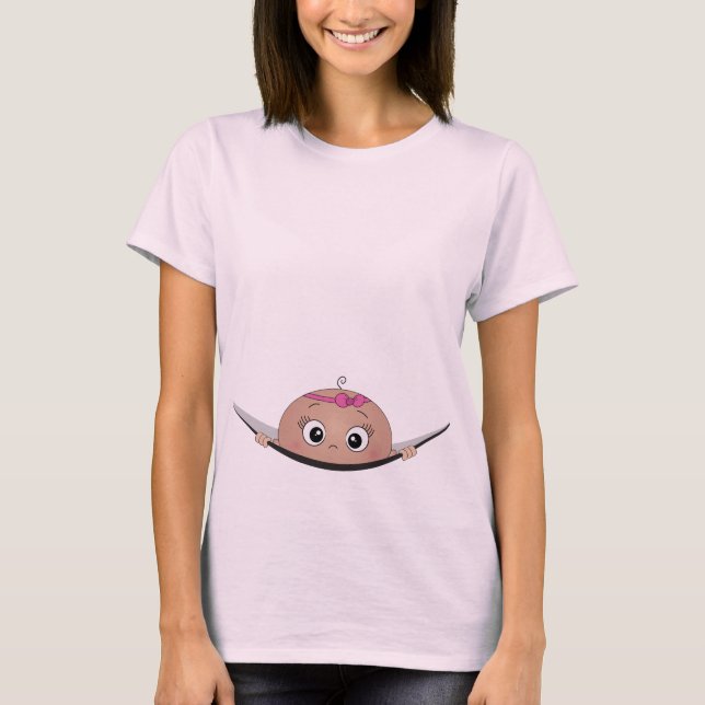 Baby, das heraus späht T-Shirt (Vorderseite)