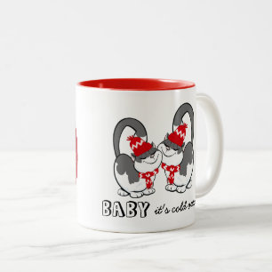 Baby, dass es draußen kalt ist. Tasse für Weihna