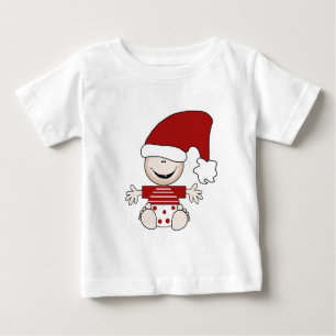 Baby de Noël dans le stockage des t-shirts et cade