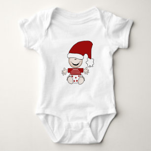 Baby de Noël dans le stockage des t-shirts et cade