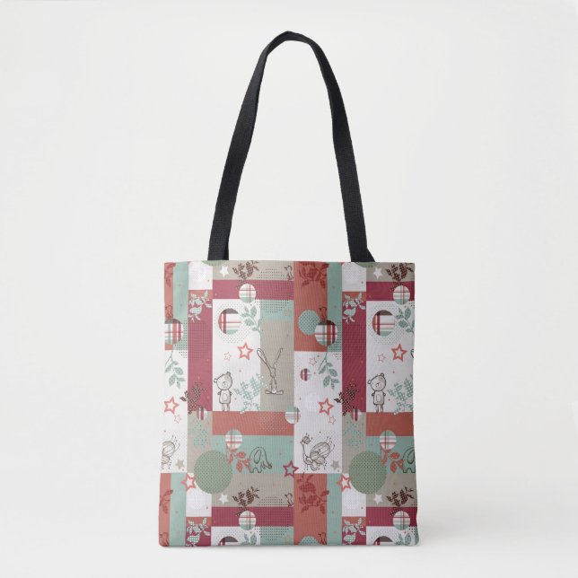 Baby-Decke Muster 2 Tasche (Vorderseite)