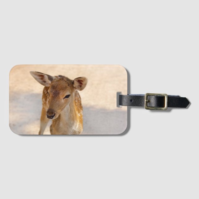 Baby Deer Gepäckanhänger (Vorderseite (Horizontal))