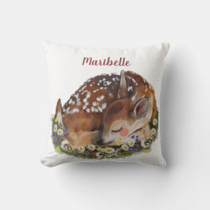 Baby Deer Girls Personalisiert Kissen