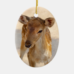 Baby Deer Keramik Ornament