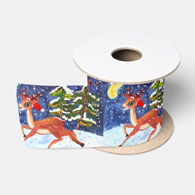 Baby Deer Satinband (Spule)
