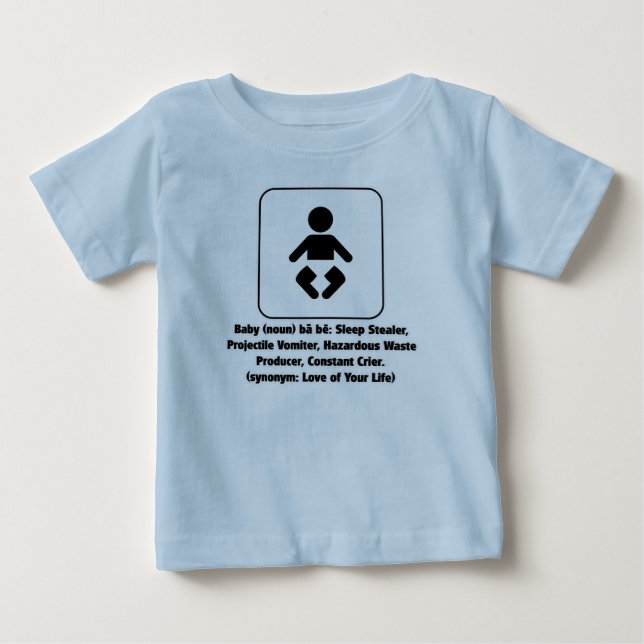 Baby-Definition Baby T-shirt (Vorderseite)