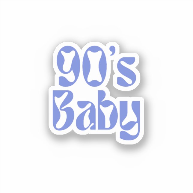 Baby der 90er aufkleber (Vorderseite)