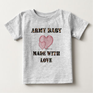Baby der Armee-7x7 gemacht mit Liebe durch Dani T-shirt