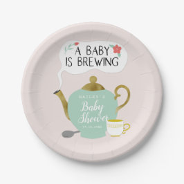Baby der Tee-Party-Baby-Duschen-| braut Pappteller