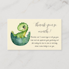 Baby Dino Baby Dusche Vielen Dank Begleitkarte