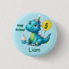 Baby Dino Birthday Button! Button