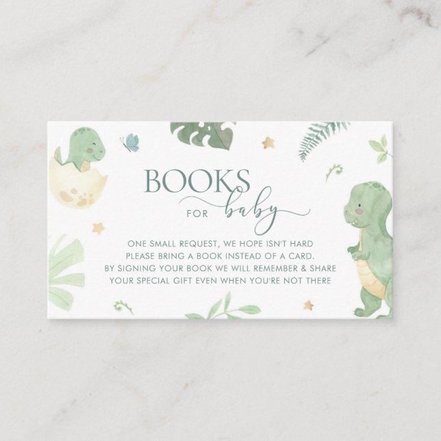 Baby Dino Hatching Bringen Sie bald eine Reserveka Begleitkarte (Vorderseite)