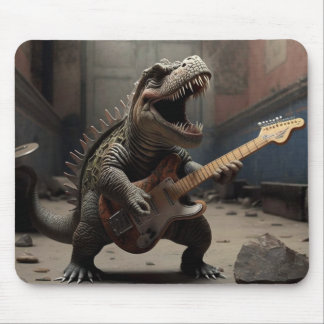 Baby Dino mit Gitarre Mousepad