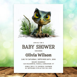 Baby Dinosaur Baby Shower Invitation Einladung